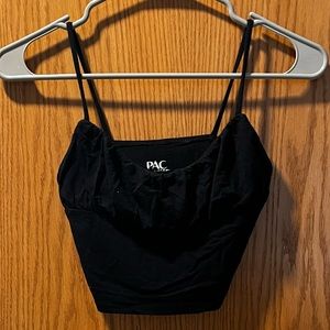pacsun black crop top